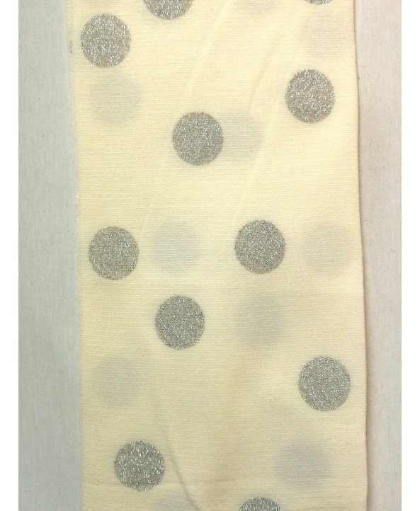 Детски чорапогащник с лъскави точки в екрю Детски чорапогащник с лъскави точки в екрю